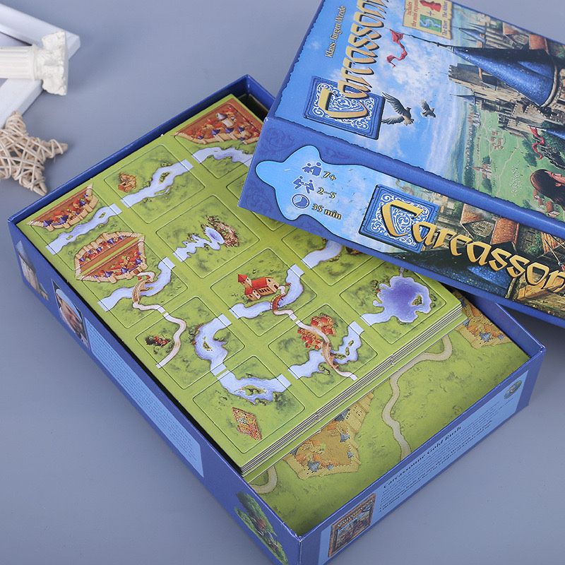 Каркассон река+аббат настольная игра Carcassonne