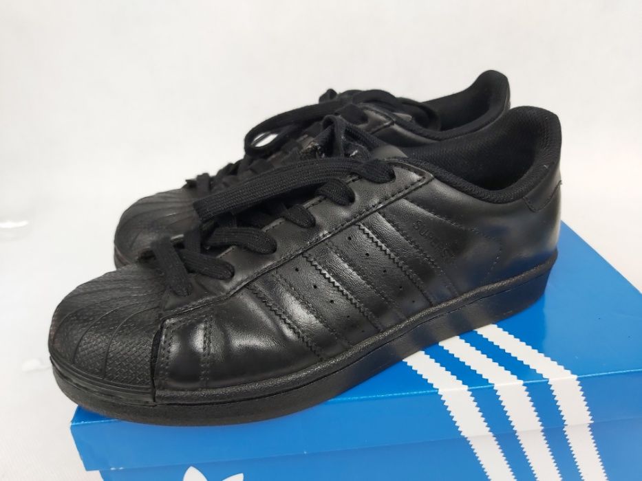 Sneakersy czarne ADIDAS superstar 38 uk5