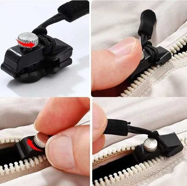 Набір для миттєвого ремонту блискавки Zipper Puller 6 штук – новий!