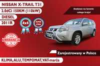 Nissan X-Trail 4x4, 2.0dCi, 150KM, 2011R Klima, Alu, Zarejestrowany w Polsce!