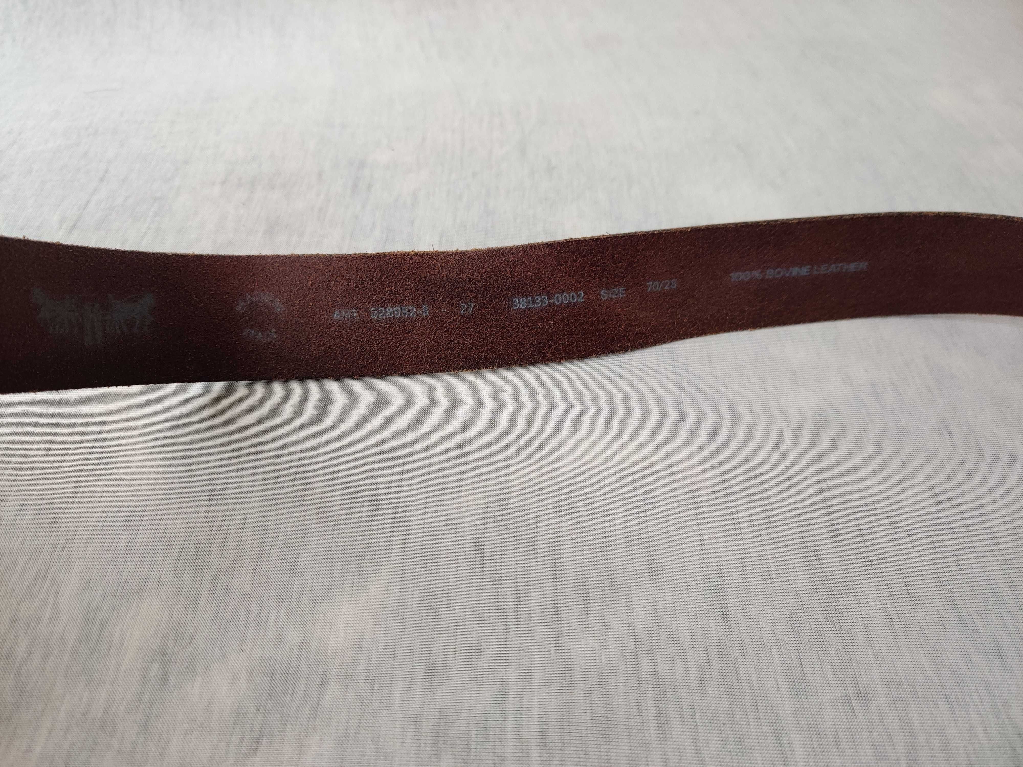 Levis pasek do spodni damski skórzany skóra naturaln oryginalny levi's