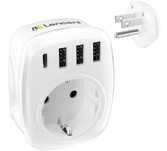 Adapter podróżny USA na Europę 5 w 1 LENCENT