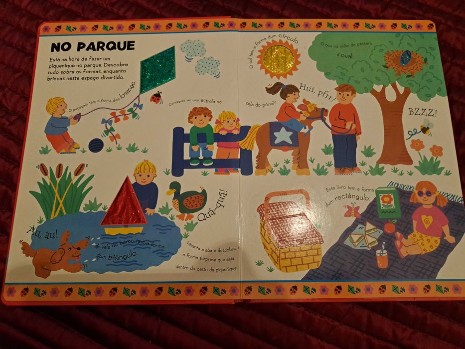 Actividades coloridas e brilhantes