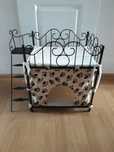 Metalowe świetne legowisko/domek dla kota LOFT 45/60/36/51cm
