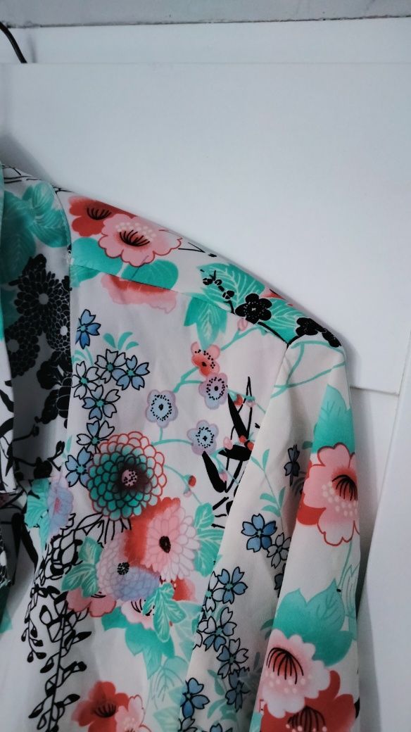 Koszula damska, boho, kolorowa, kwiaty, przewiewna, Plus Size, Atmosph