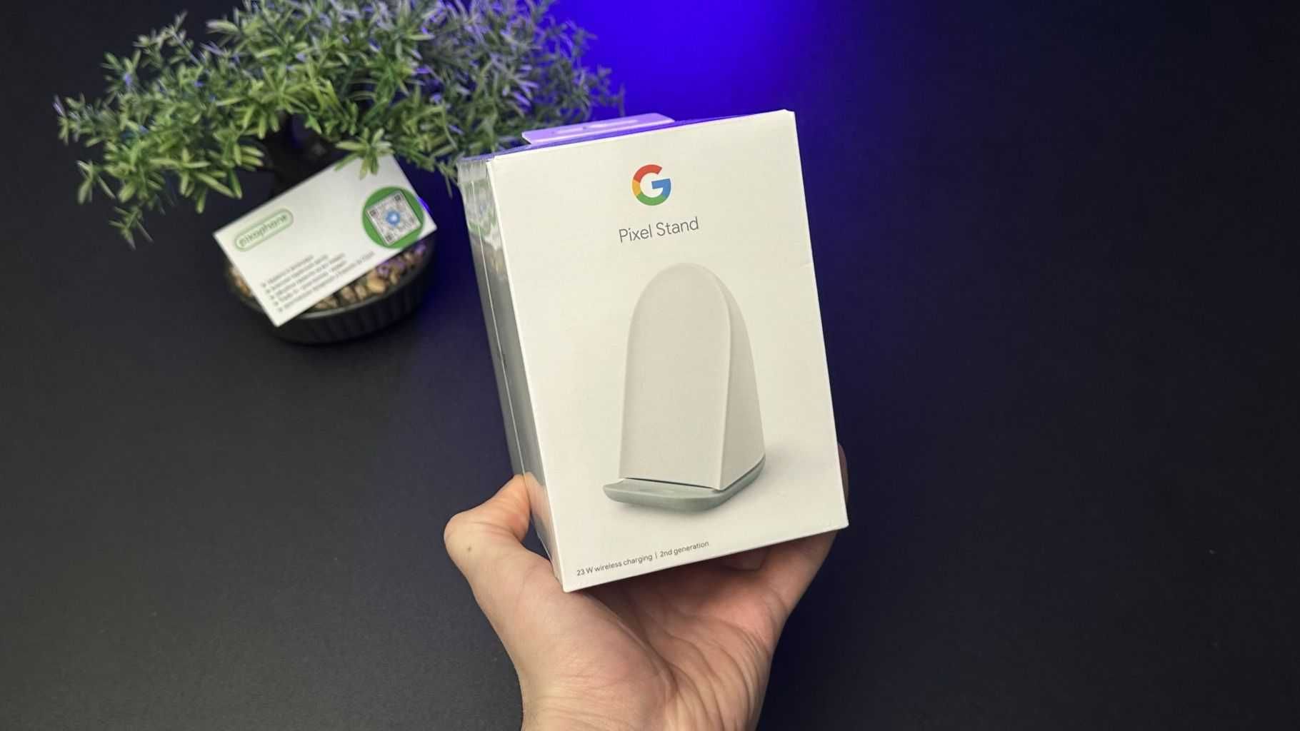 NEW Бездротовий зарядний пристрій Google Pixel Stand 2 White