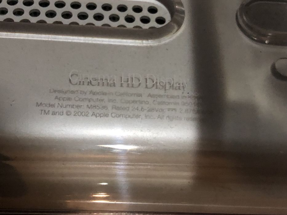Display hd cinema apple 23 inch