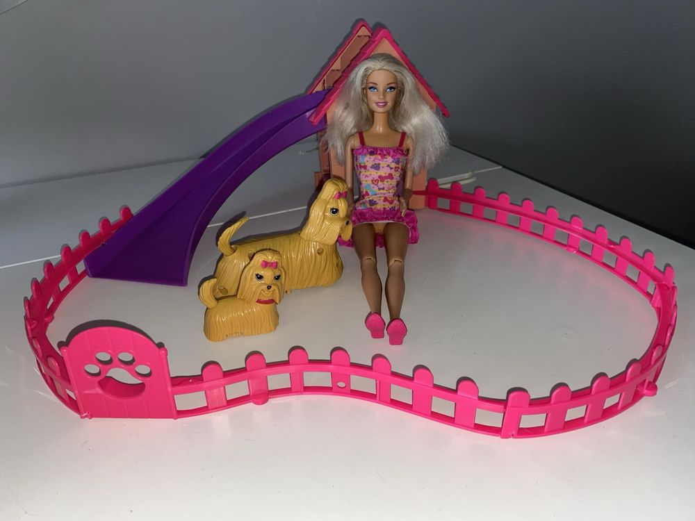 Zestaw barbie z pieskami