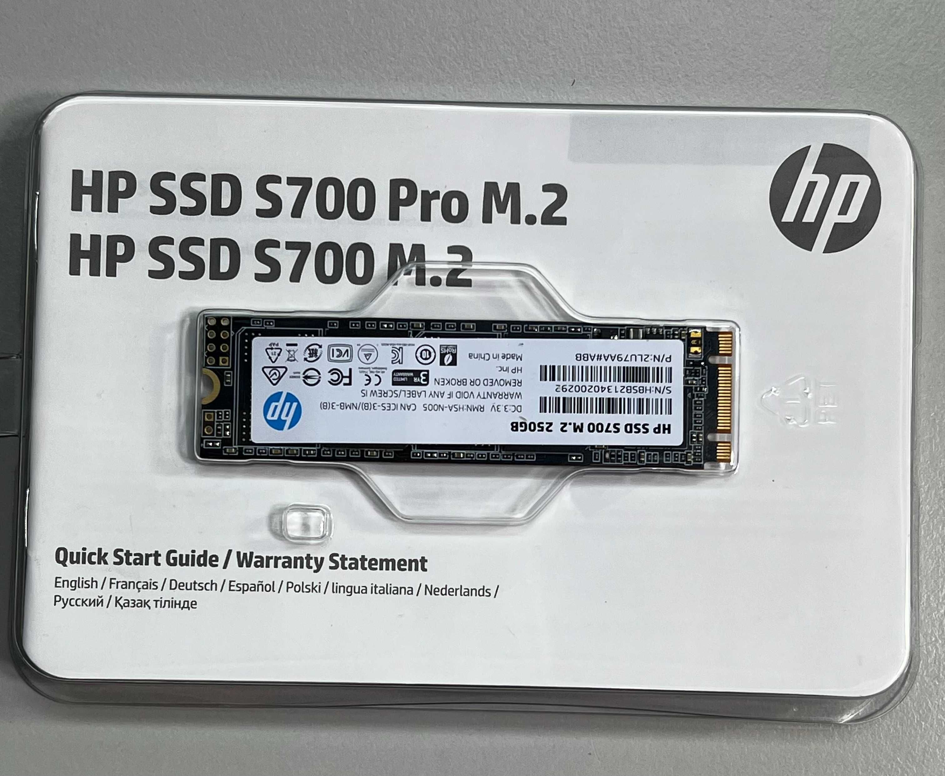 Wewnętrzny dysk twardy HP SSD S700 M.2 250 GB
