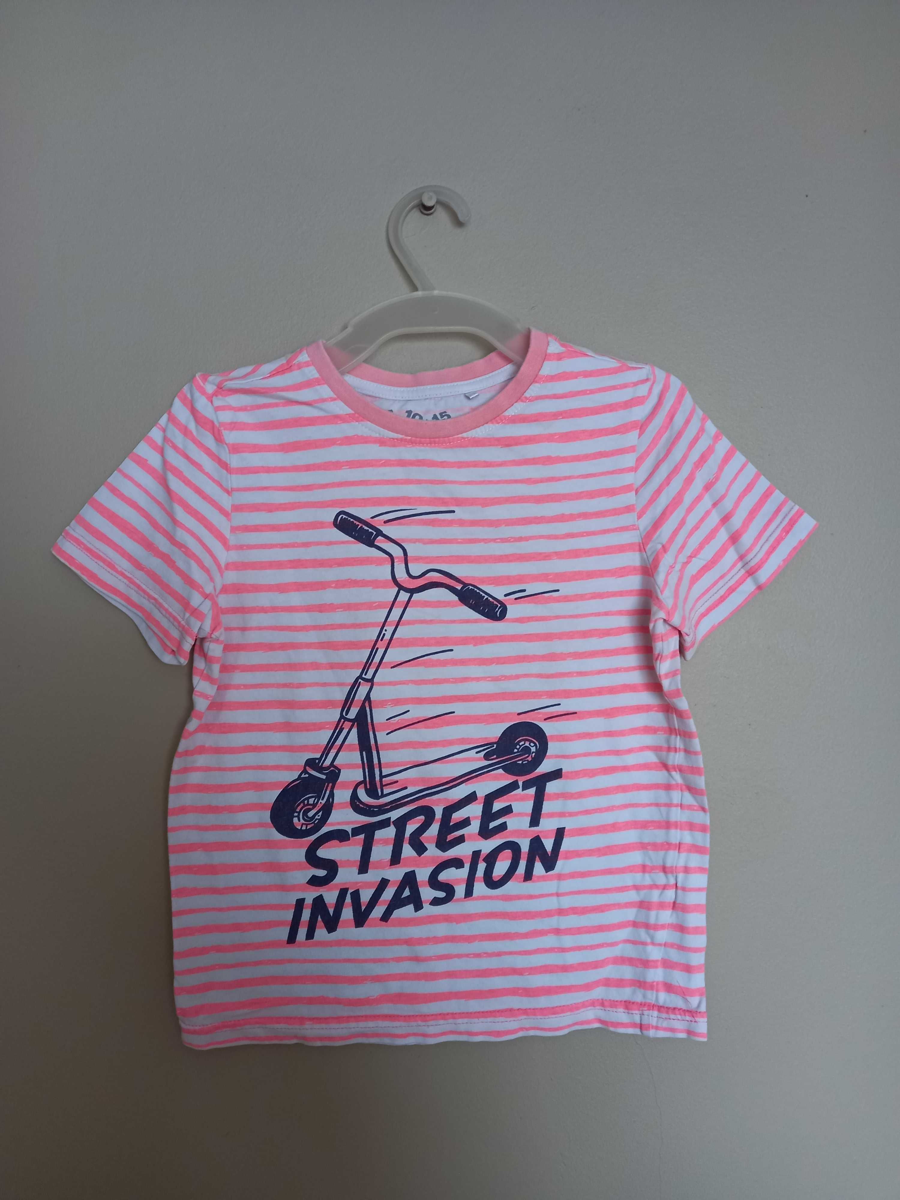 T-shirt w paski z nadrukiem 5.10.15.