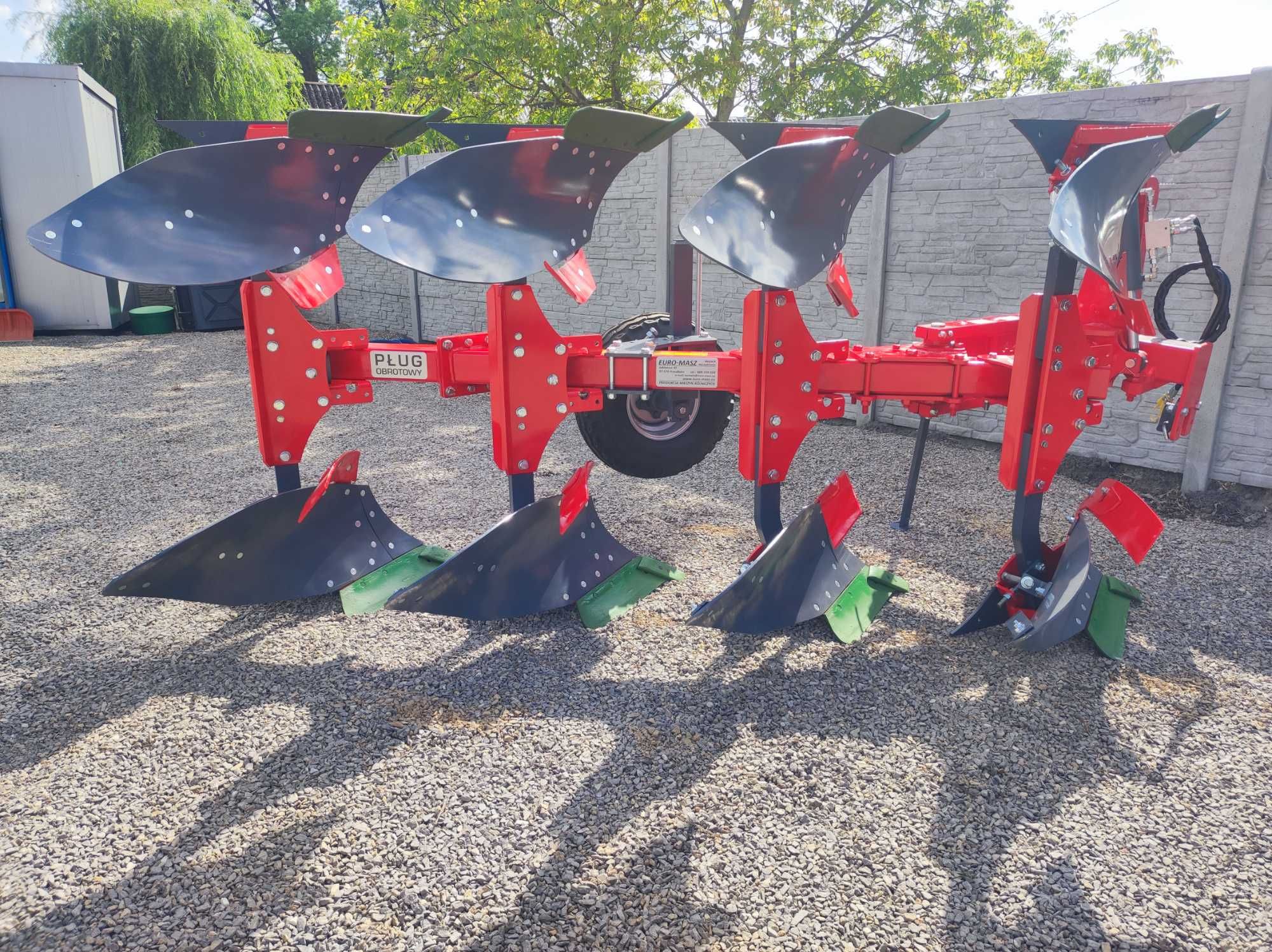 PŁUG OBROTOWY/ jednobelkowy EURO-MASZ odkładnie kvernalend 18" kołek