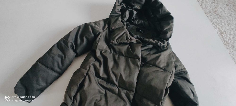 RESERVED Płaszcz Pikowany j. Puchowy Green Zima 36