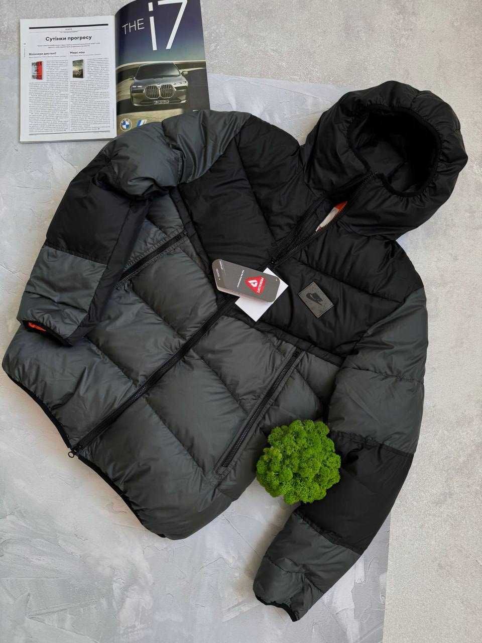 ‼️РОЗПРОДАЖ‼️Теплий пуховик Найк. Чоловіча куртка Nike Storm-Fit.