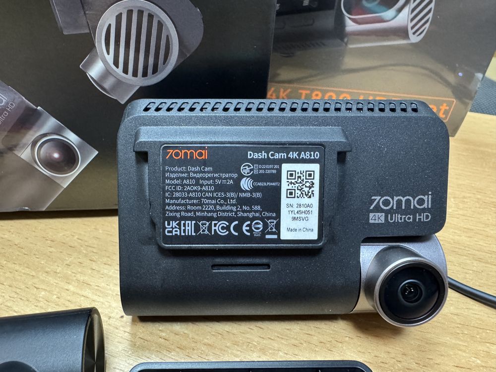 Відеореєстратор 70mai Dash Cam A810 + камера RC12+CPL фільтри+64Гбт
