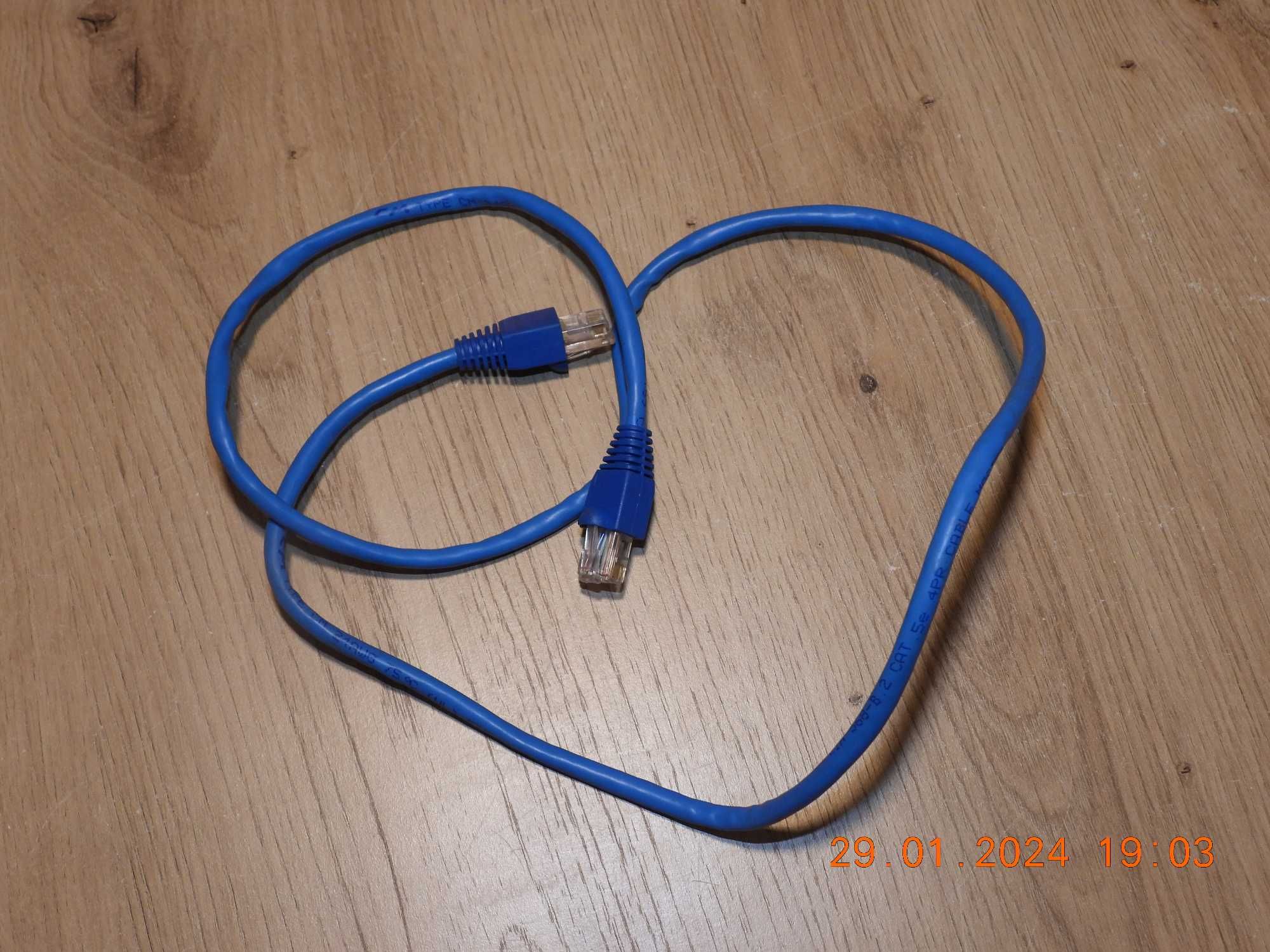 Kabel sieciowy  LAN ETHERNET RJ45 - 100cm