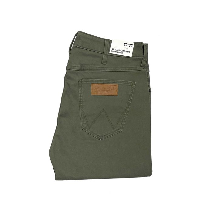 Spodnie męskie Wrangler Greensboro Militare Green W30 L32