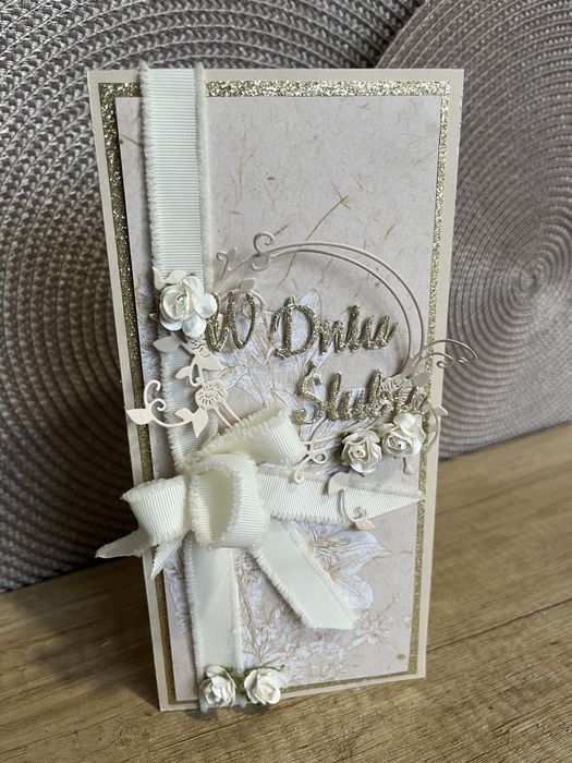 Kartka Ślubna w beżach