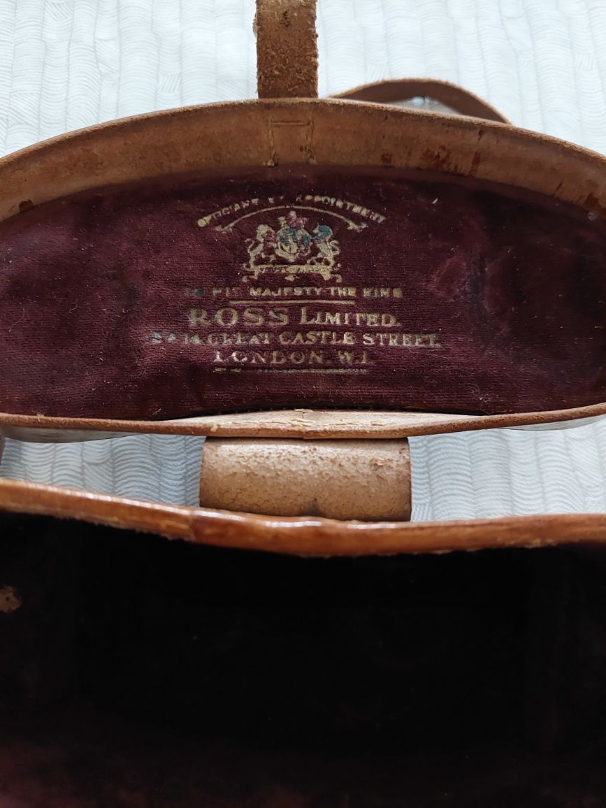 Старинный фирменный кофр Ross London 1900-× годов кожа