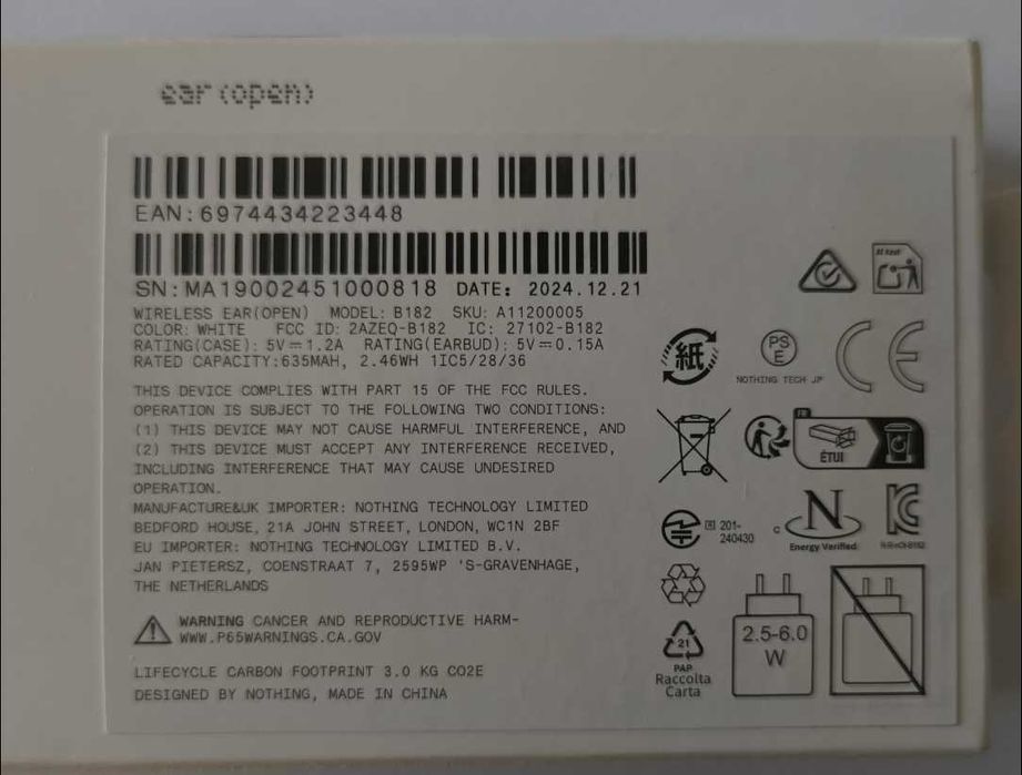 Fones Nothing Ear (Open)