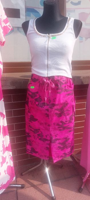 Spódnica moro różowa długa