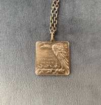 Wisiorek. Zawieszka. Medalik 1914 roku. Srebro. Antyk