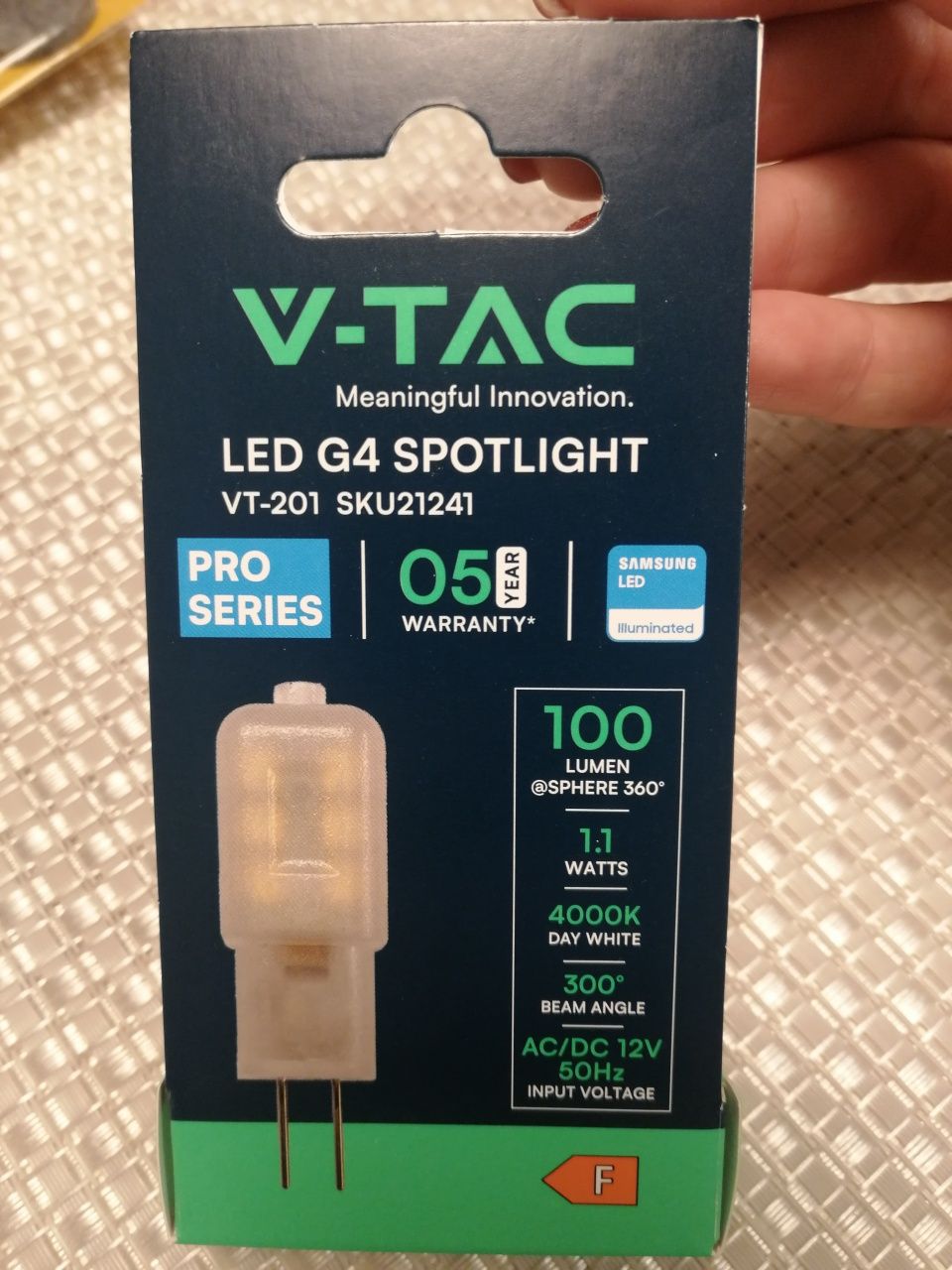 Żarówki LED G4 V-TAC 21241