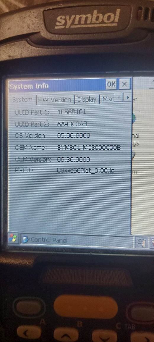 Terminal Symbol mc3000