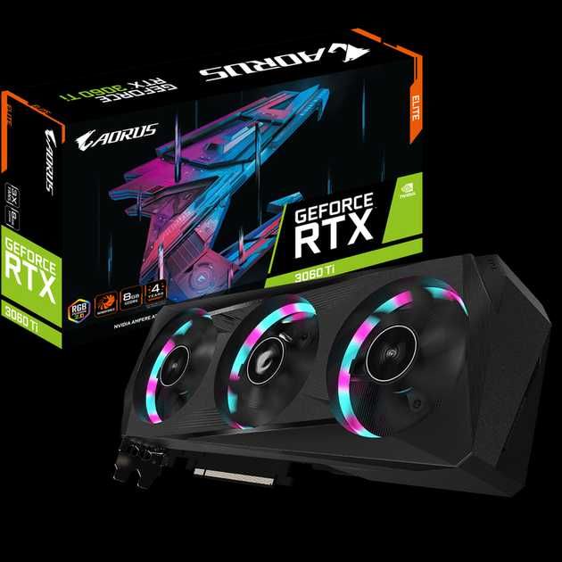 Відеокарта GIGABYTE AORUS GeForce RTX 3060 Ti ELITE 8G