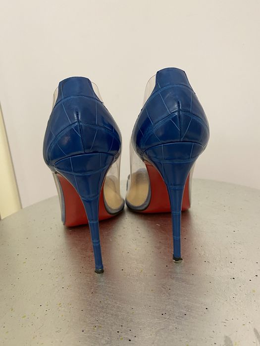 Крокодилові туфлі Louboutin, маломірні, 35/35,5р деграстрасс оригінал!