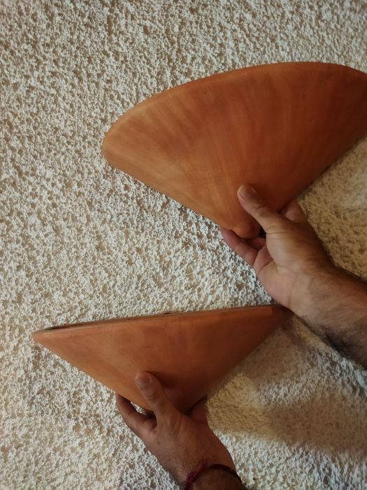 Candeeiro de parede em barro