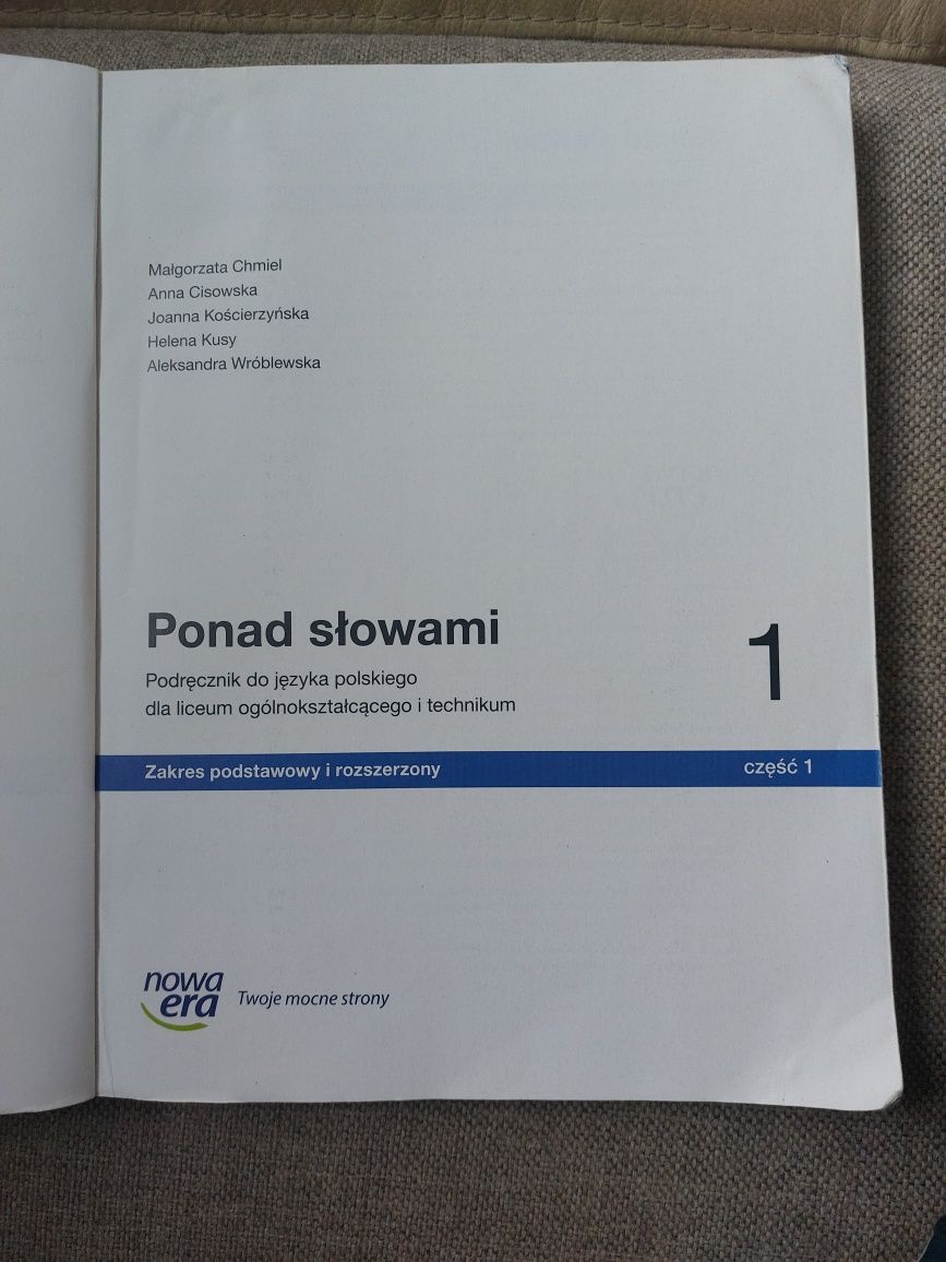 Podręcznik do języka polskiego: Ponad słowami.
