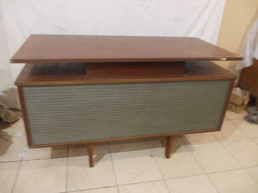 Stare Polskie biurko dwustronne, lata 60.