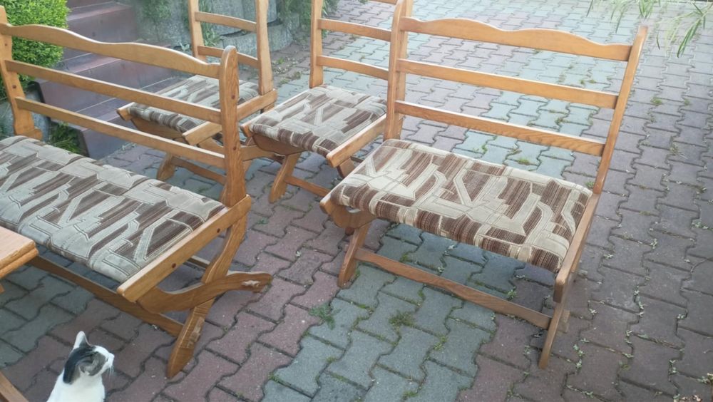 Zestaw mebli do kuchni krzesła stół drewniany krzesło kuchenne meble