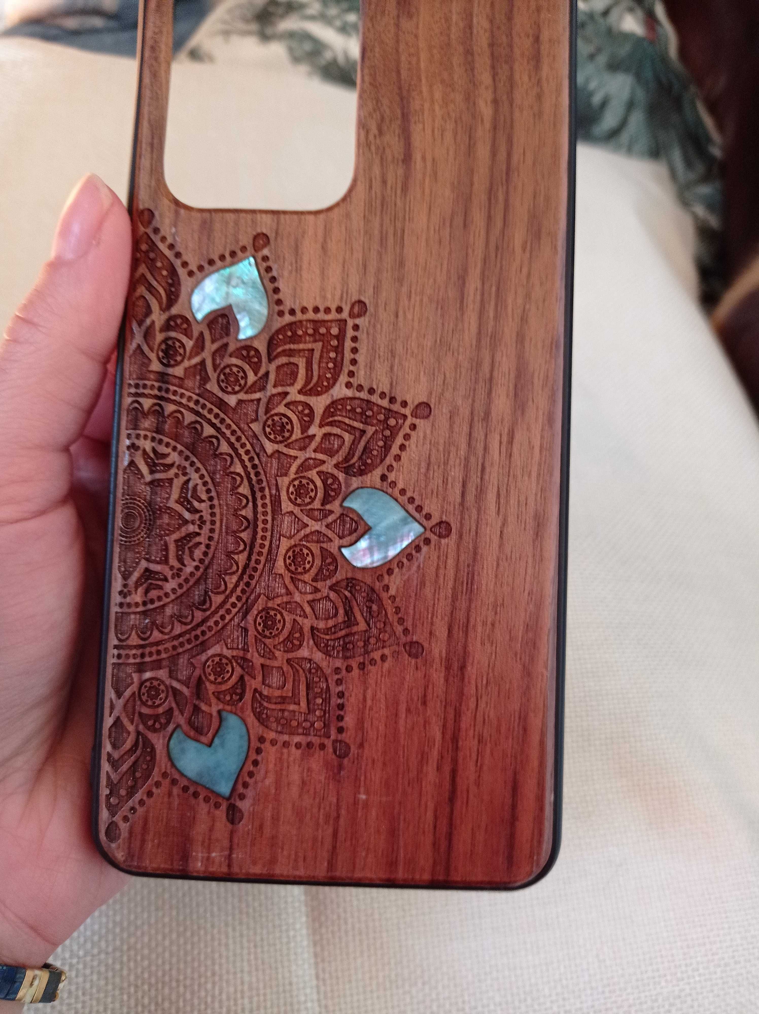 Etui case drewniane z masą perłową Xiaomi 11 T/11T Pro