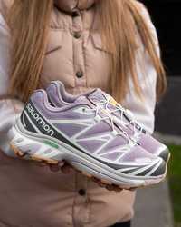 Жіночі кросівки Salomon S LAB XT-6 фіолетовий з сірим білим SL012 ХІТ