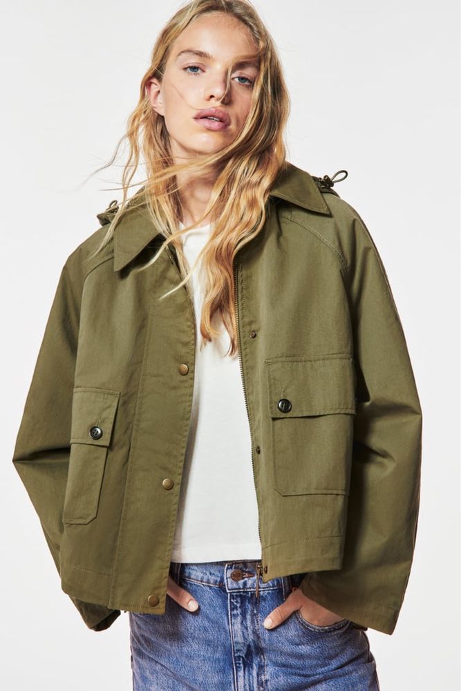 Куртка Зара Zara камуфляжная с подкладкой