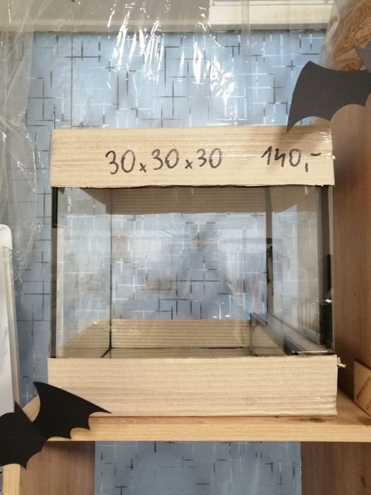 Terrarium 30x30x30 nowe patyczak gekon wąż ślimak