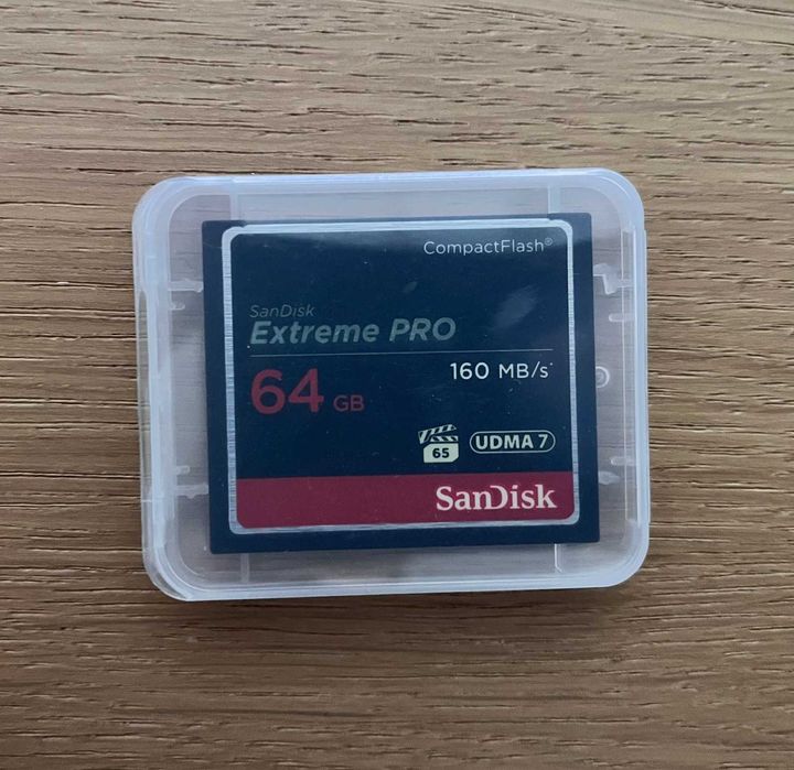 Karta CompactFlash SanDisk Extreme PRO 64GB UDMA7 160MB/s mało używana