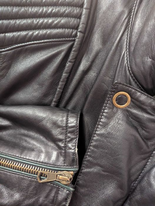 Вінтажна італійська шкіряна куртка VINCI, 100% натуральна шкіра.