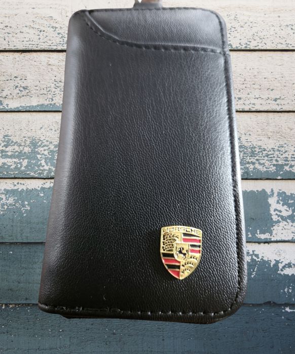 Porsche	-carteira, porta chaves. Novo