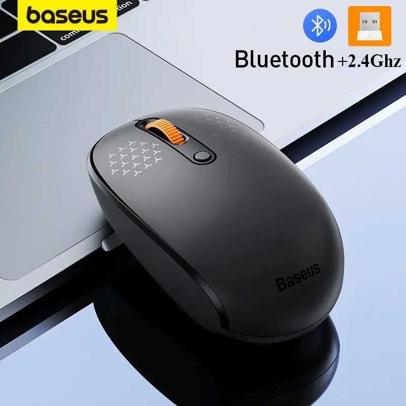 Бездротова миша Baseus F01A F01B Bluetooth + радіо 2.4Ghz