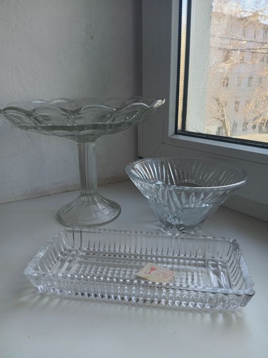 Ваза для фруктов хрусталь конфетница