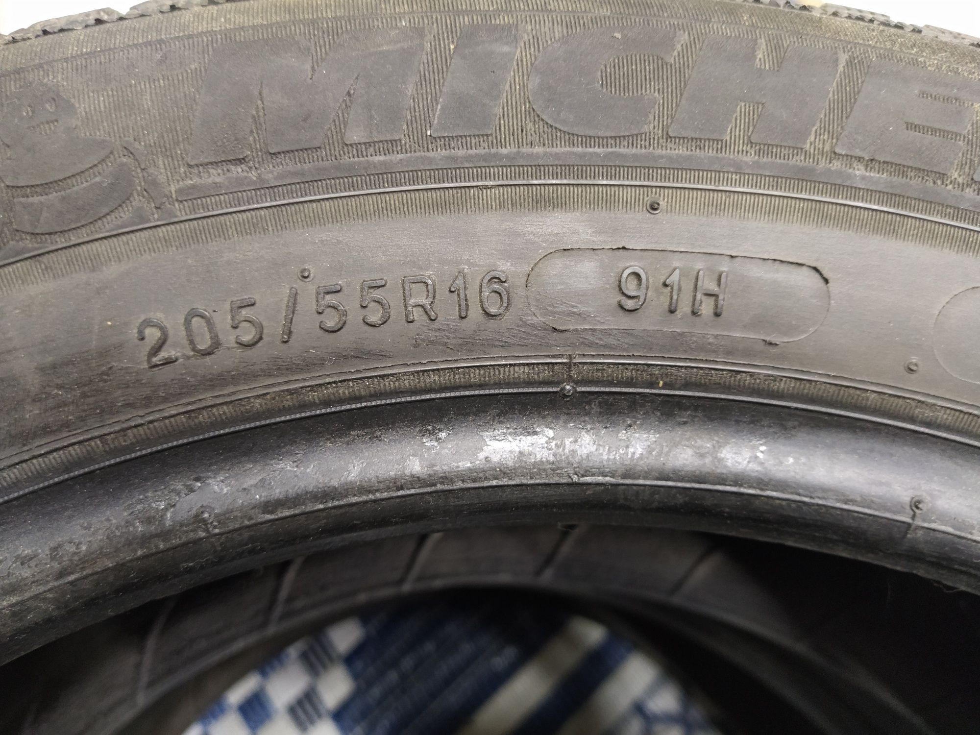 2 Opony zimowe 205/55r16 MICHELIN 7mm