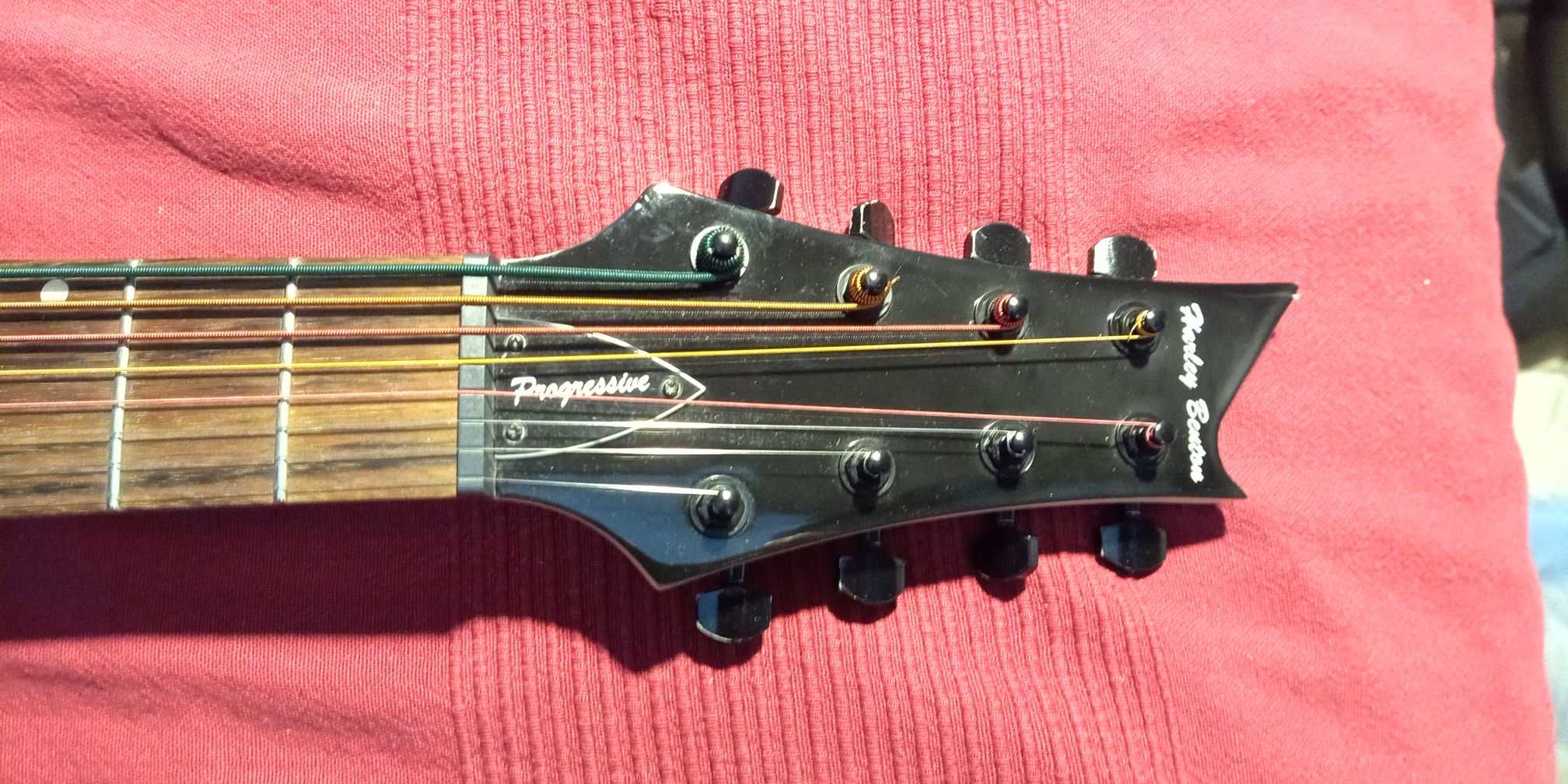 Gitara elektryczna 8-strunowa Harley Benton R 458 BK Progressiv Series