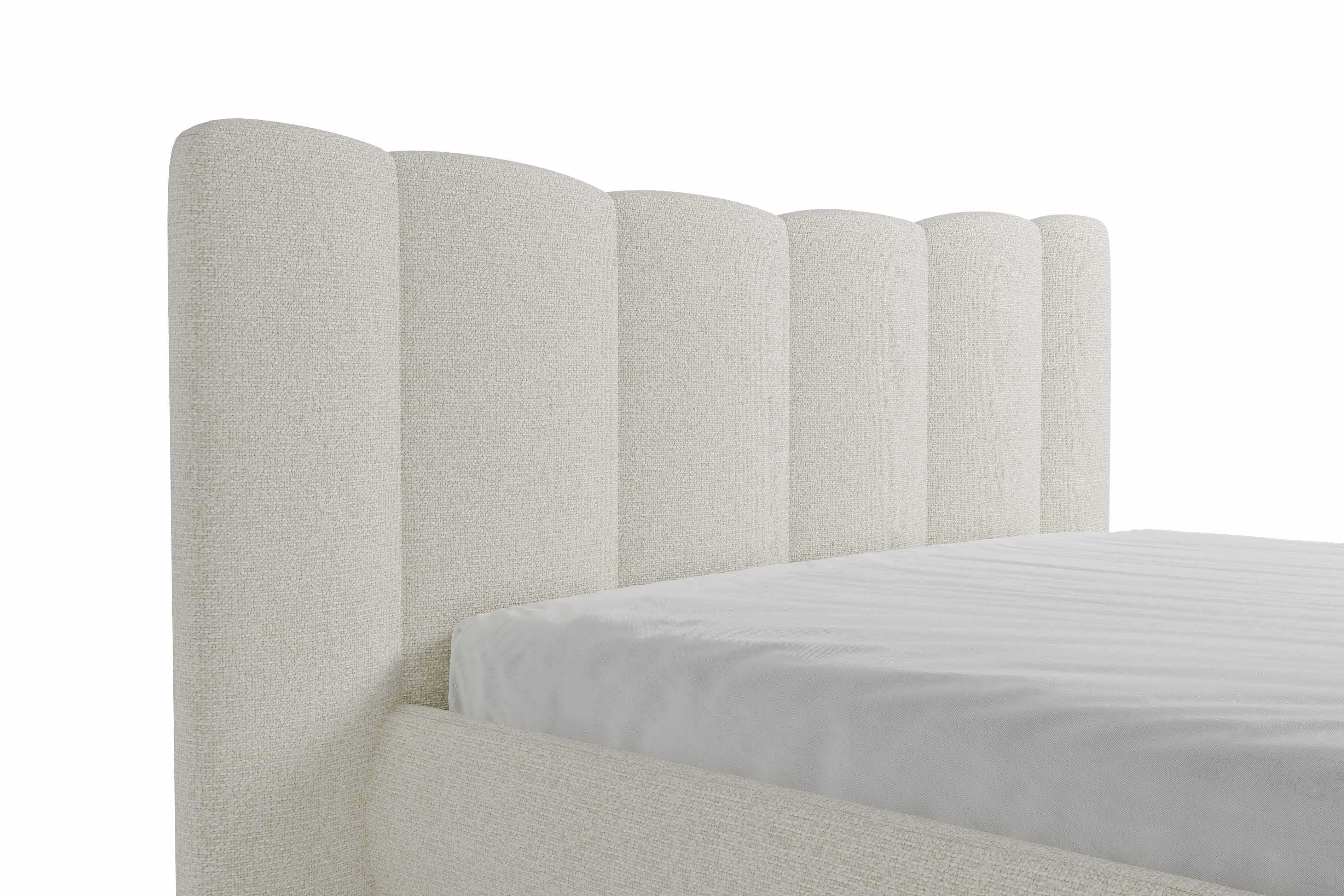 Nowe Łóżko tapicerowane NOOK 160x200  z pojemnikiem +/- lampki