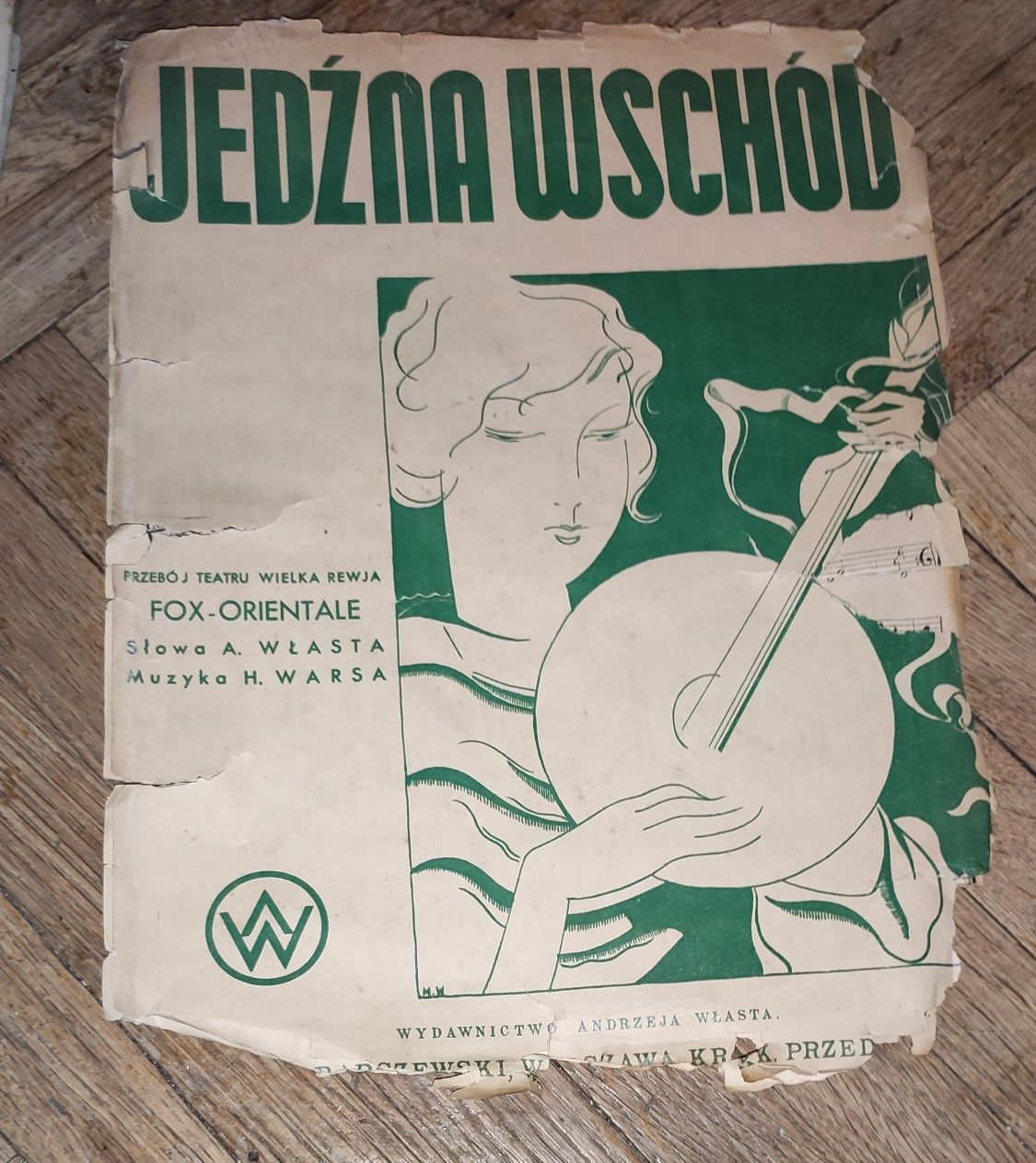 Nuty Jedź na wsxhód przebój teatru wielka rewja Fox Własta Warsaw 1935