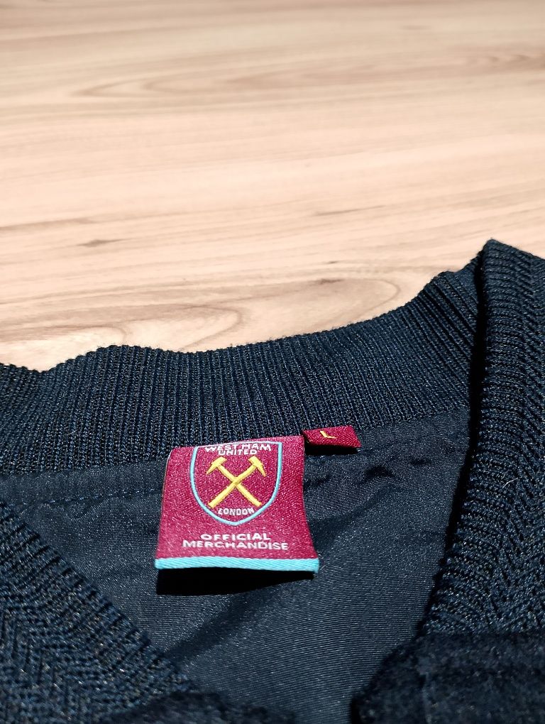 Ciemnogranatowa Wełniana Kurtka Bomber Bomberka West Ham United