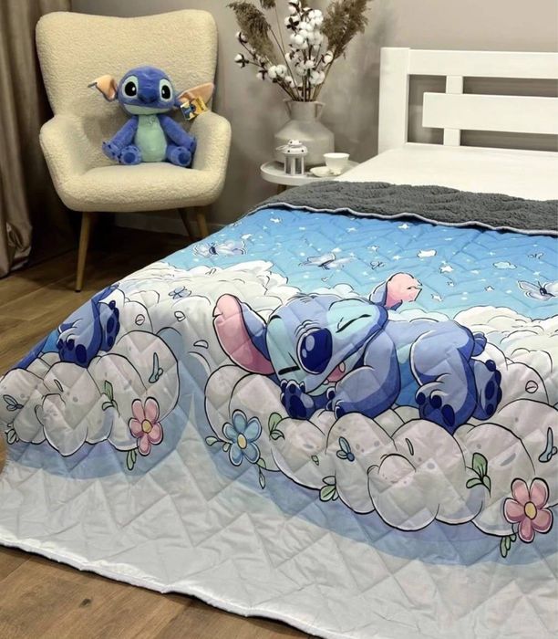 Подрунок на Миколая, Новий Рік! Плед на хутрі з героями на овчине