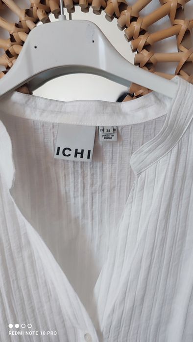 Biała bluzka damska koszula oversize