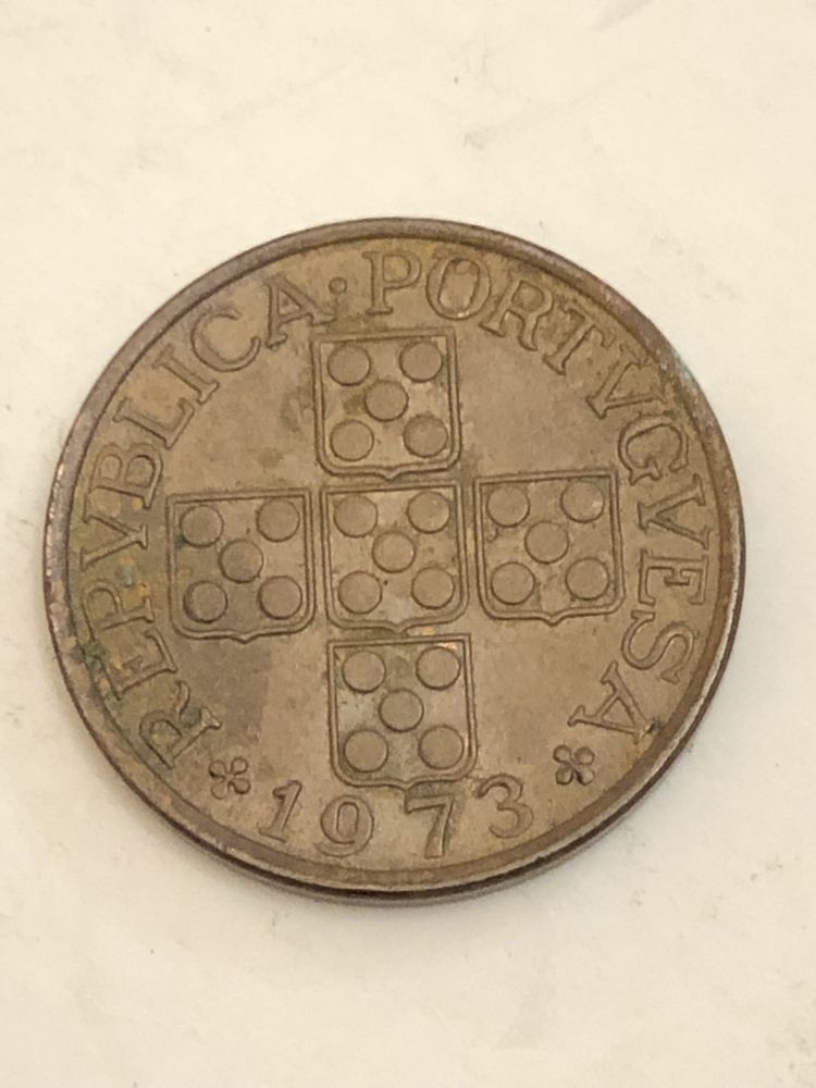 Moeda 1 Escudo Bronze 1973